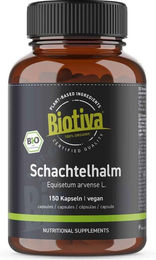 Biotiva Schachtelhalmkraut Bio Kapseln vegan ohne Zusatzstoffe 150 Stück – Bild 1 von 5