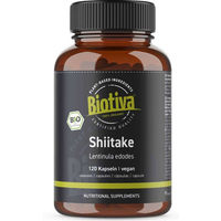 Produktbild von Biotiva Shiitake Kapseln Bio 60 Stück
