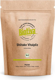 Biotiva Shiitake Pulver Bio vegan ohne Zusatzstoffe 125 g – Bild 1 von 1
