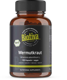 Biotiva Wermutkraut Kapseln Bio vegan 150 Stück – Bild 1 von 6