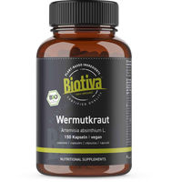 Produktbild von Biotiva Wermutkraut Kapseln Bio vegan 150 Stück