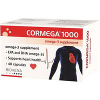 Produktbild von Biovena Health Cormega 1000 Omega-3 Fischöl Kapseln