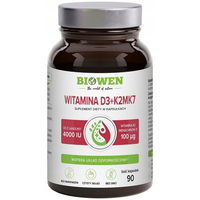 Produktbild von Biowen Vitamin D3 + K2 Kapseln 90 Stück glutenfrei laktosefrei ohne Zusatzstoffe