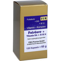 Produktbild von Bioxera B-Komplex Folsäure Vitamin B6 und B12 Kapseln für Erwachsene 120 Stück