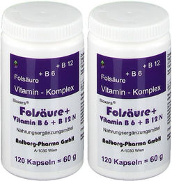 Bioxera Folsäure Vitamin B6 Vitamin B12 Kapseln für Erwachsene 240 Stück – Bild 1 von 1