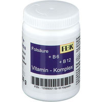 Produktbild von Bioxera Folsäure Vitamin B6 Vitamin B12 Kapseln für Erwachsene 60 Stück