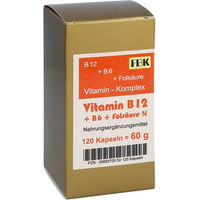 Produktbild von Bioxera Vitamin B12 + B6 + Folsäure Kapseln für Erwachsene 120 Stück