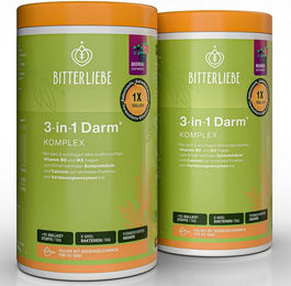 BitterLiebe 3-in-1 Darm Komplex Pulver mit Ballaststoffen und Darmbakterien zuckerfrei – Bild 1 von 1