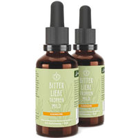 Produktbild von BitterLiebe Bitterstoffe Tropfen Mild alkoholfrei vegan 2x 50 ml