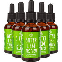 Produktbild von BitterLiebe Bittertropfen mit Kräuter-Komplex vegan und zuckerfrei