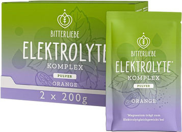 BitterLiebe Elektrolyte Komplex Orange - Zuckerfreies Elektrolyt-Pulver mit Magnesium und Kalium ohne Zusatzstoffe – Bild 1 von 1