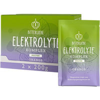 Produktbild von BitterLiebe Elektrolyte Komplex Orange - Zuckerfreies Elektrolyt-Pulver mit Magnesium und Kalium ohne Zusatzstoffe