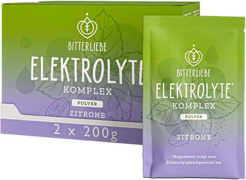 BitterLiebe Elektrolyte Komplex Zitrone - Elektrolyt Pulver mit Magnesium und Kalium, zuckerfrei und ohne Zusatzstoffe – Bild 1 von 1