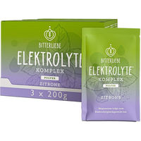 Produktbild von BitterLiebe Elektrolyte Komplex Zitrone - Zuckerfreies Elektrolyt-Pulver mit Magnesium und Kalium ohne Zusatzstoffe