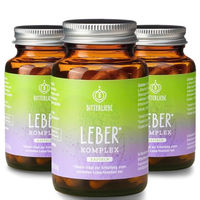 Produktbild von BitterLiebe Leber Komplex Kapseln mit Artischocke, Löwenzahn, Mariendistel, Cholin und Silymarin vegan 60 Stück
