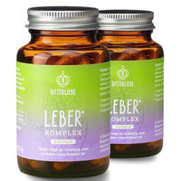 Produktbild von BitterLiebe Leber Komplex mit Artischocke, Löwenzahn, Mariendistel, Cholin und Silymarin vegan Kapseln 60 Stück