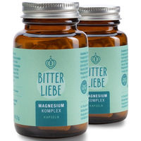 Produktbild von BitterLiebe Magnesium Bisglycinat Kapseln hochdosiert Komplex für Sportler Senioren Schwangere und Stillende