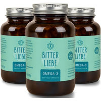 Produktbild von BitterLiebe Omega-3 Kapseln vegan aus Algenöl für Schwangere und Stillende ohne Gelatine