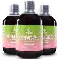 Produktbild von BitterLiebe Stoffwechsel Shot Ampullen mit Mariendistel Artischocke Löwenzahn L-Carnitin Zink Cholin und Bitterstoffen vegan ohne Zusatzstoffe 3x 500 ml