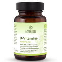 Produktbild von BitterLiebe Vitamin B Komplex Kapseln vegan mit 5-MTHF Folat und Methylcobalamin 60 Stück