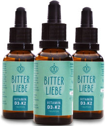 BitterLiebe Vitamin D3 K2 Tropfen hochdosiert vegan – Bild 1 von 1