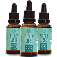 Produktbild von BitterLiebe Vitamin D3 K2 Tropfen hochdosiert vegan