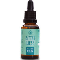 Produktbild von BitterLiebe Vitamin D3 K2 Tropfen hochdosiert vegan