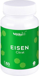 Bjökovit Eisen Citrat vegetarische Kapseln für Frauen 60 Stück – Bild 1 von 3