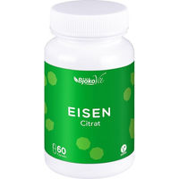 Produktbild von Bjökovit Eisen Citrat vegetarische Kapseln für Frauen 60 Stück