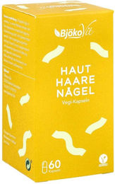 BjökoVit Haut Haare Nägel Vegi-Kapseln mit Zink Biotin und Selen 60 Stück – Bild 1 von 1