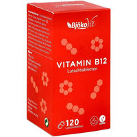 Produktbild von BjökoVit Vitamin B12 Methylcobalamin 1000 µg Lutschtabletten zuckerfrei 120 Stück