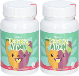 BjökoVit Vitamin D3 + K2 Lutschtabletten für Kinder 240 Stück – Bild 1 von 1
