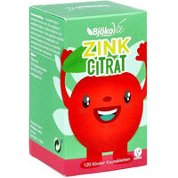 Produktbild von BjökoVit Zink Citrat Lutschtabletten für Kinder vegan 120 Stück