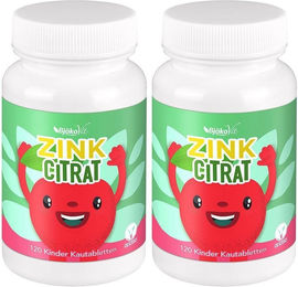 BjökoVit Zinkcitrat Lutschtabletten für Kinder vegan und zuckerfrei 120 Stück – Bild 1 von 1