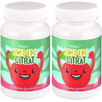 Produktbild von BjökoVit Zinkcitrat Lutschtabletten für Kinder vegan und zuckerfrei 120 Stück