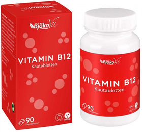 BjörkoVit Vitamin B12 Lutschtabletten vegan 90 Stück – Bild 1 von 2
