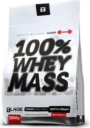 BLADE SERIES Whey Mass Gainer Pulver Erdbeere 3000g – Bild 1 von 3