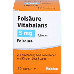 Blanco Pharma GmbH Folsäure 5 mg Tabletten 50 Stück – Bild 1 von 1