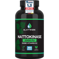 Produktbild von BLATTWERK Nattokinase 2000 FU Vegan Kapseln 365 Stück