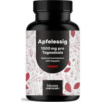 Produktbild von Bloom Naturals Apfelessig Kapseln Vegan ohne Zusatzstoffe 200 Stück