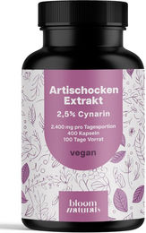 Bloom Naturals Artischockenextrakt Kapseln vegan und ohne Zusatzstoffe – Bild 1 von 1