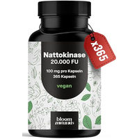 Produktbild von Bloom Naturals Beauty Supplements Nattokinase hochdosiert vegan 365 Kapseln