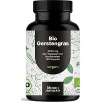 Produktbild von Bloom Naturals Bio Gerstengras Kapseln vegan 180 Stück