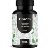 Produktbild von Bloom Naturals Chrom Picolinat Tabletten vegan ohne Zusatzstoffe 200 mcg 80 Stück