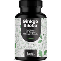 Produktbild von Bloom Naturals Ginkgo Biloba Tabletten vegan 400 Stück