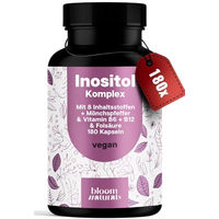 Produktbild von Bloom Naturals Inositol Komplex Vegan 180 Kapseln für Frauen
