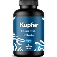 Produktbild von Bloom Naturals Kupfer Tabletten vegan und ohne Zusatzstoffe 400 Stück