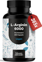Bloom Naturals L-Arginin Kapseln vegan 365 Stück – Bild 1 von 1