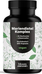 Bloom Naturals Leber Komplex Kapseln vegan 365 Stück – Bild 1 von 1