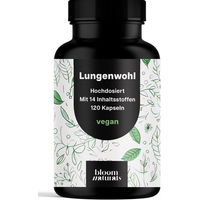 Produktbild von Bloom Naturals Lungenkraut Kräuter-Komplex Kapseln vegan 120 Stück